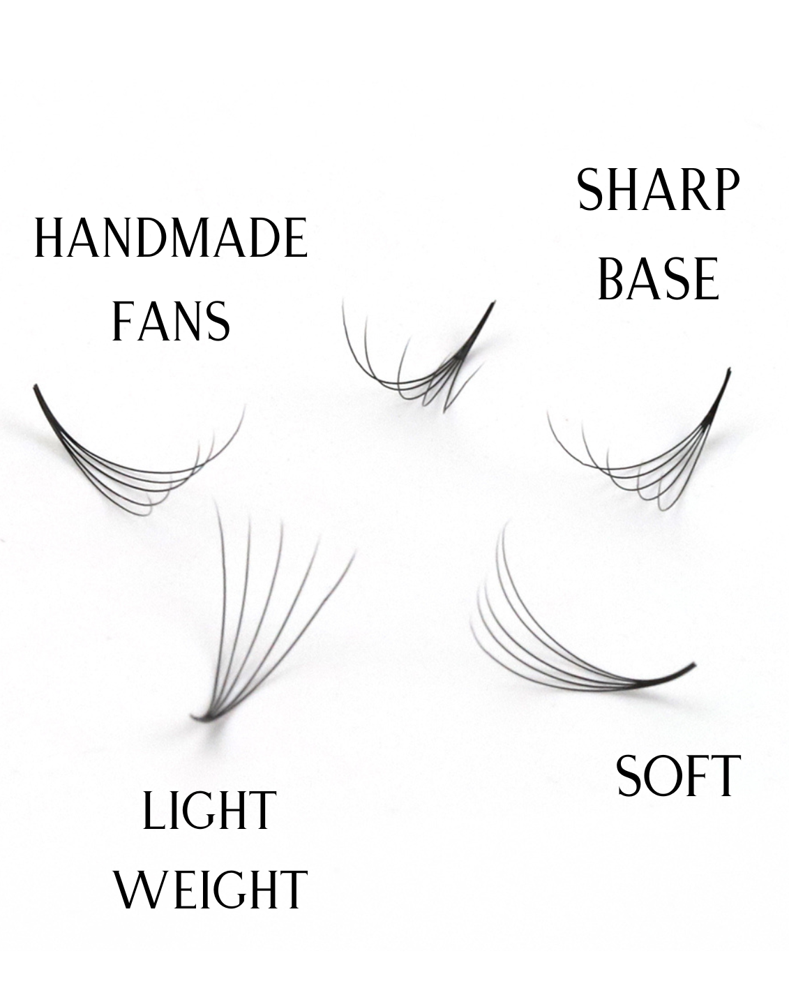 8D Volume - 1000 Fans Promade Volume Fans For Professional Eyelash Extension - Pinneacle Lash