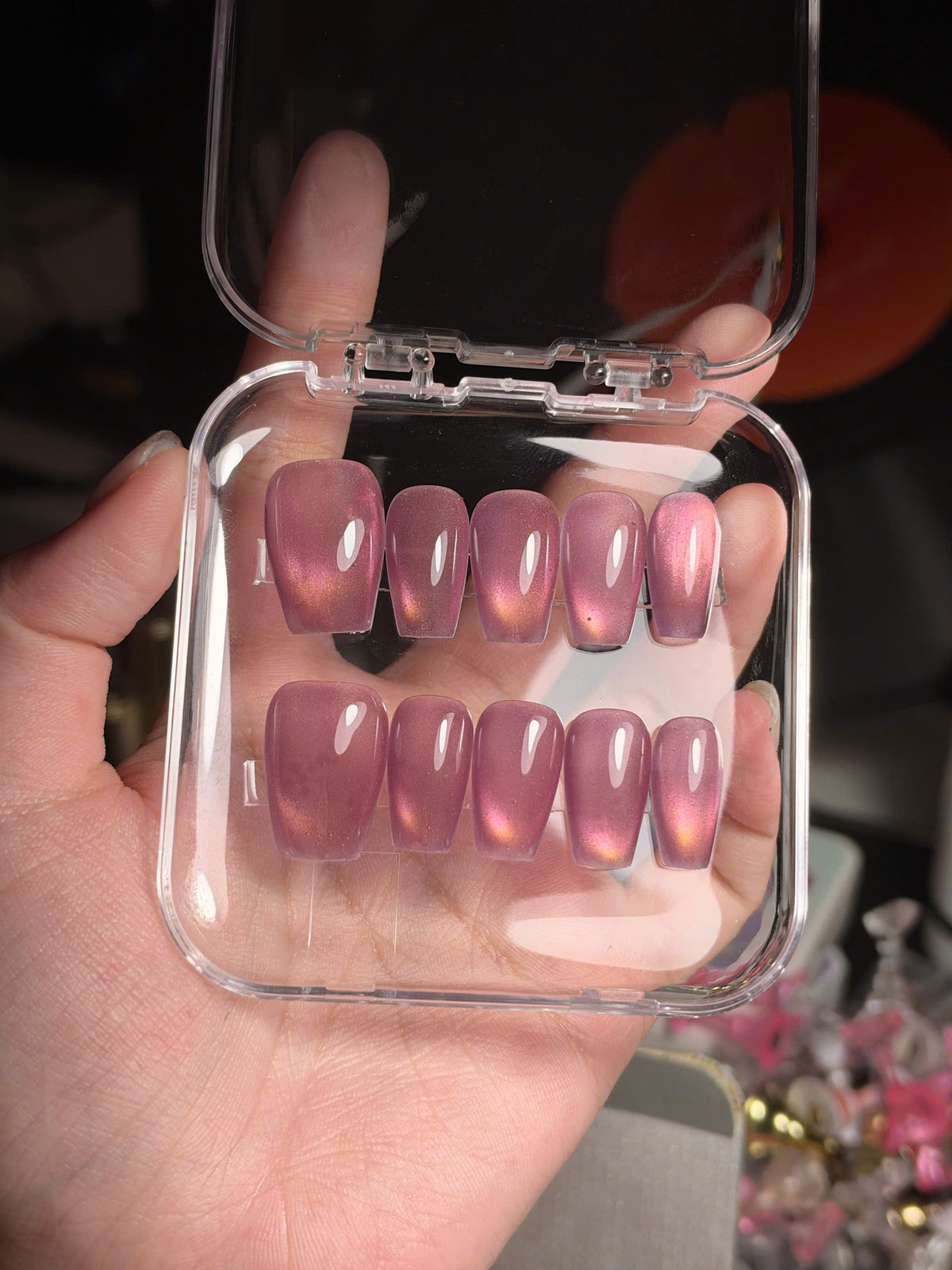 Custom Jelly Press on Nails, Transparent Sheer Color Gel Nails, Clear Custom Size Reusable Handmade Soft Gel, Choose Your Color Nails, Gift - BS260601