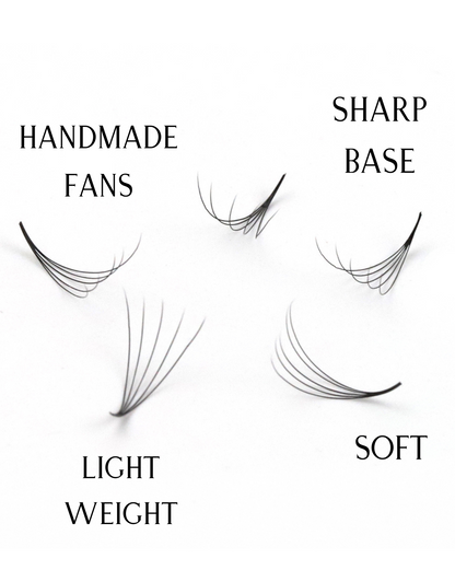 Volume 2100 Fans | 21 sizes in 1 | 8D volume | 7 lengths from 9-15mm |  3 curls : C, CC & D |