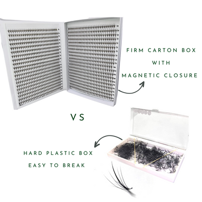 XXL Box 1200 Fans | 6D volume | 40 Lines| 8 sizes in 1 |  Premade Volume Fans