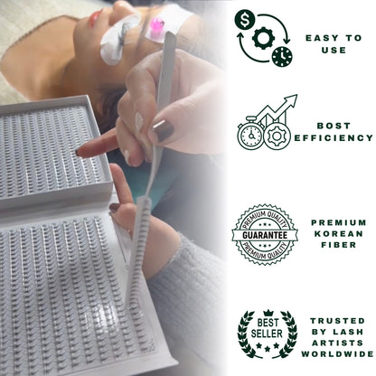 18D Promade Volume 1200 Fans | Premium Handmade volume fans for professional eyelash extension