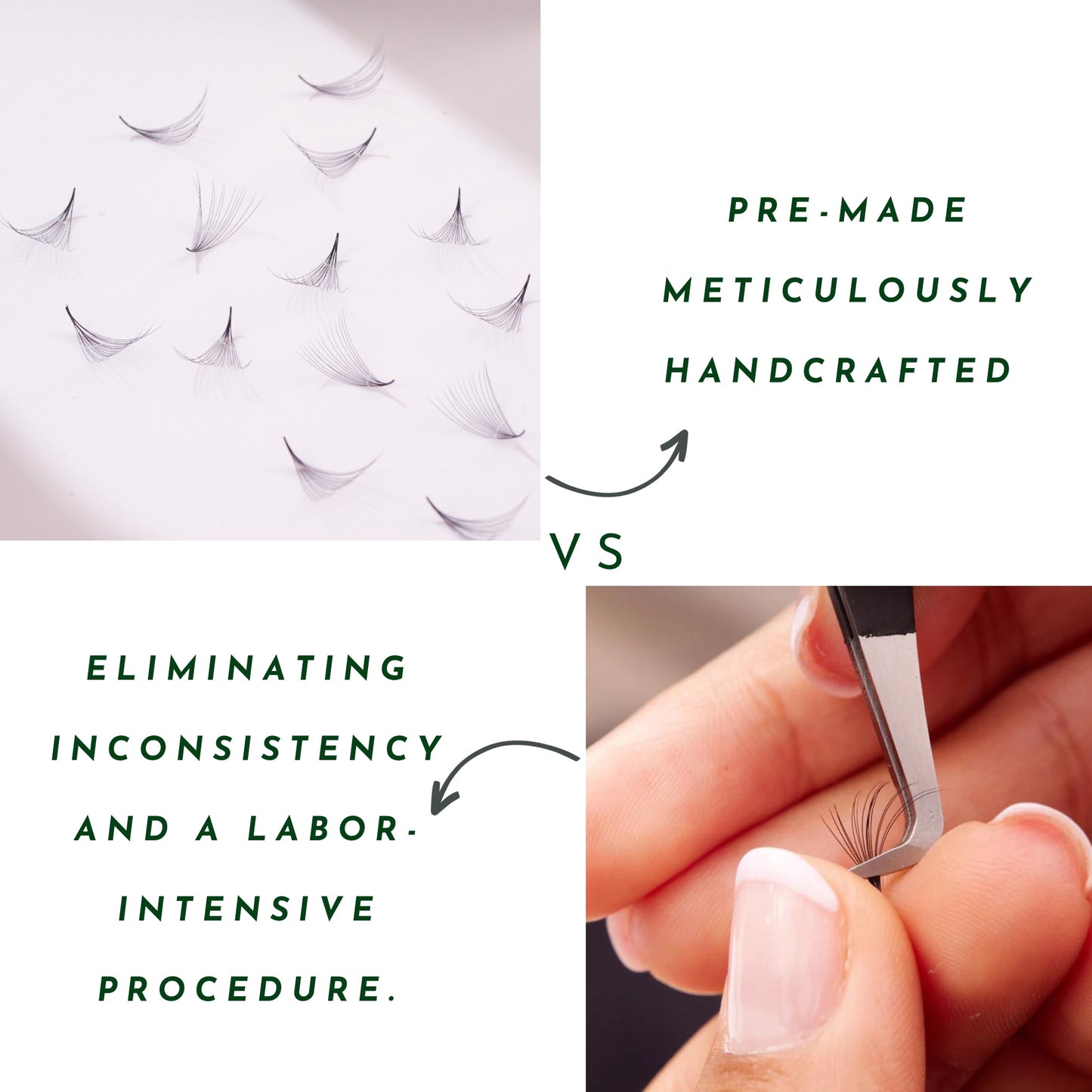 8D Volume - 1000 Fans Promade Volume Fans For Professional Eyelash Extension - Pinneacle Lash