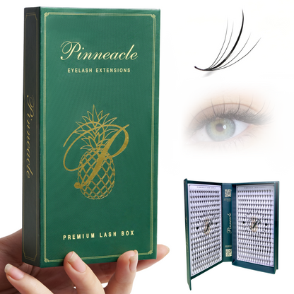 Wispy Volume Promade Fans For Eyelash Extensions - 480 Premade Fans - 32 Lines - Choose from C,CC,D, M & L curl