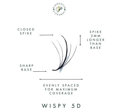 Wispy 500 Fans - Pack of 9 - 5D volume