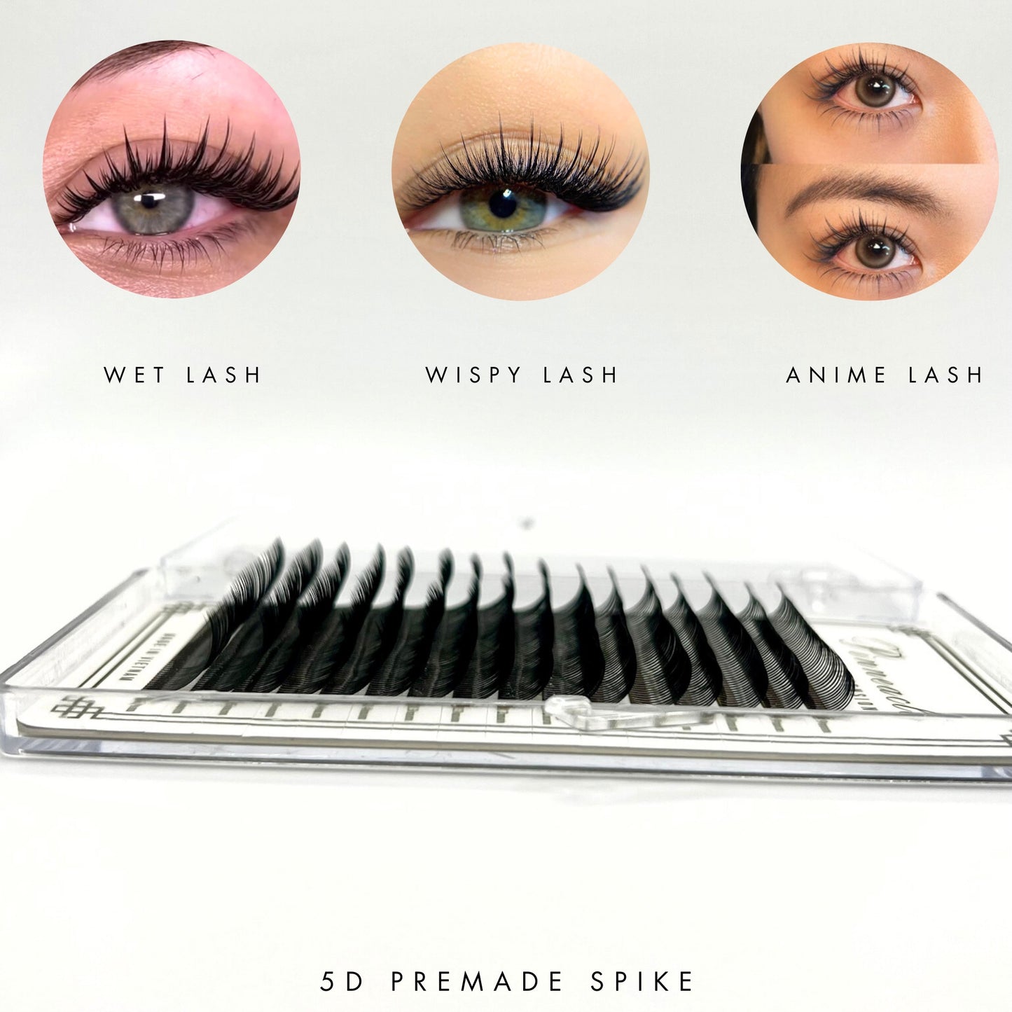 Premade Ultra-Narrow 5D Spike Fans - 800 Fans Per Box - Premium Handmade Volume Fans For Professional Eyelash Extensions